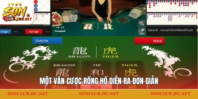 Một ván cược Rồng Hổ diễn ra đơn giản